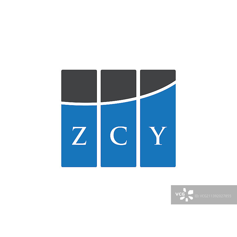 Zcy字母logo设计，白底Zcy图片素材