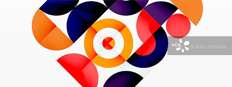 彩色圆圈抽象背景最小图片素材