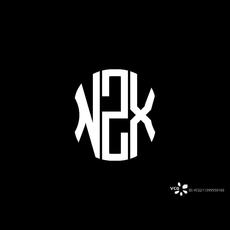 NZX字母logo抽象创意设计NZX图片素材