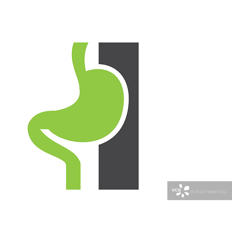 字母I最小的胃logo设计为医学图片素材