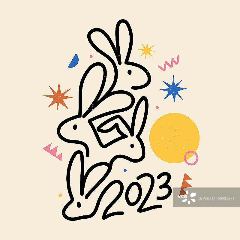 2023年是庆祝中国新年的象征年图片素材