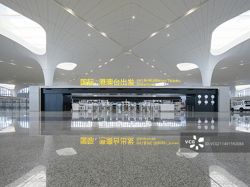 杭州萧山机场T4航站楼国际出发图片素材
