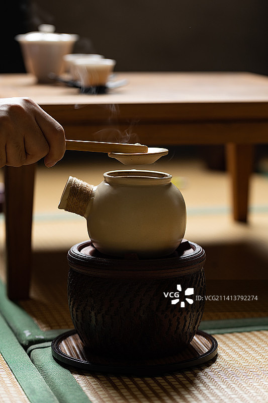 煮茶炉罐罐茶茶道生活方式图片素材