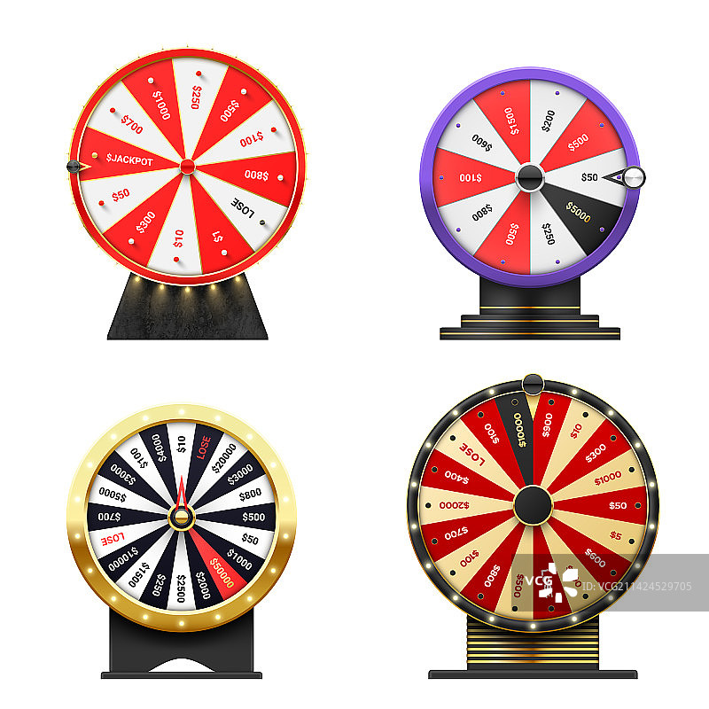 命运之轮旋转轮盘赌赌场机会图片素材