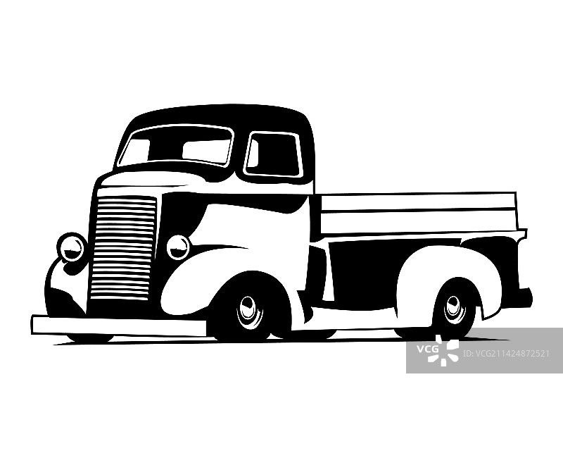 1940年科雪佛兰卡车标志剪影图片素材