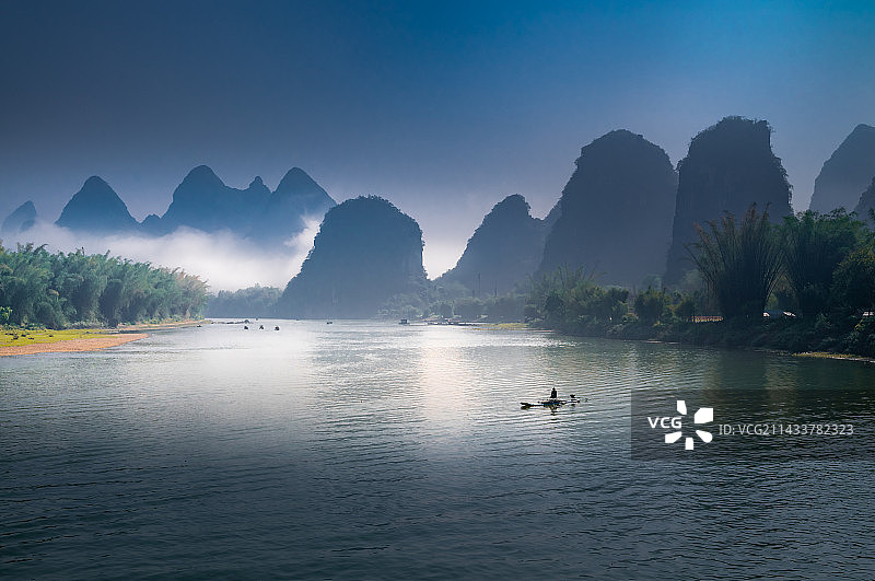 桂林山水自然风光图片素材