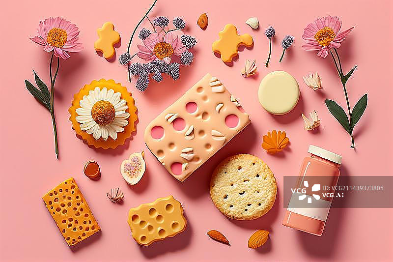 【AI数字艺术】AI生成的插图甜点美食图片素材