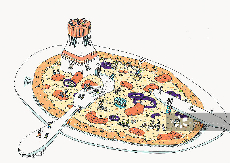 巨型披萨乐园图片素材