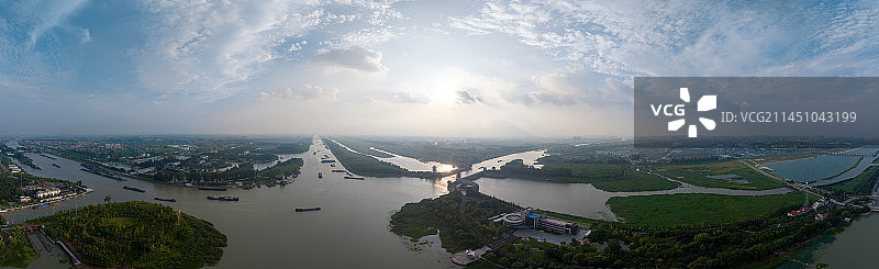 淮河与大运河水上立交图片素材