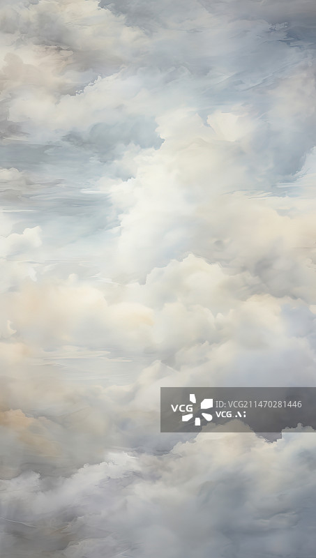 【AI数字艺术】天空中云的低角度视图图片素材