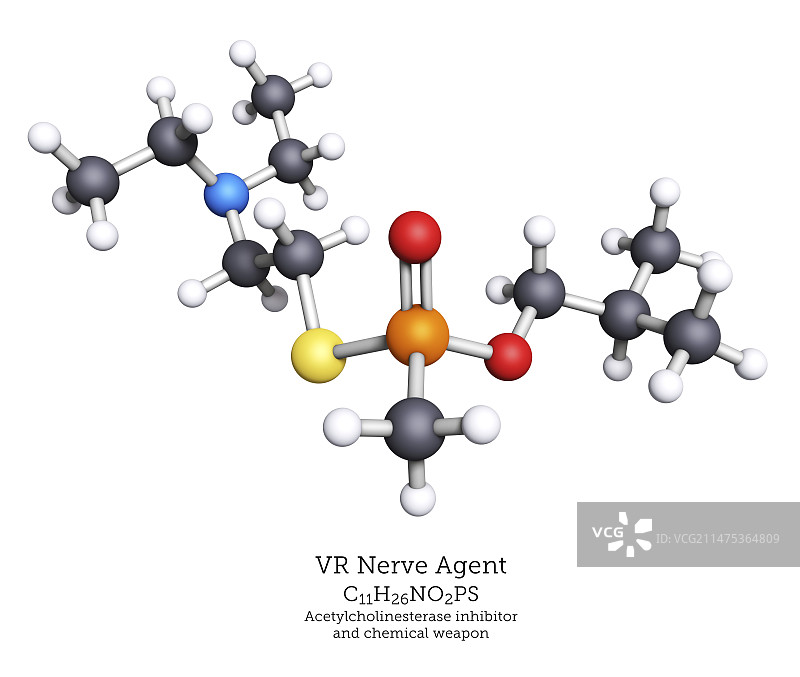 VR神经毒剂分子图片素材