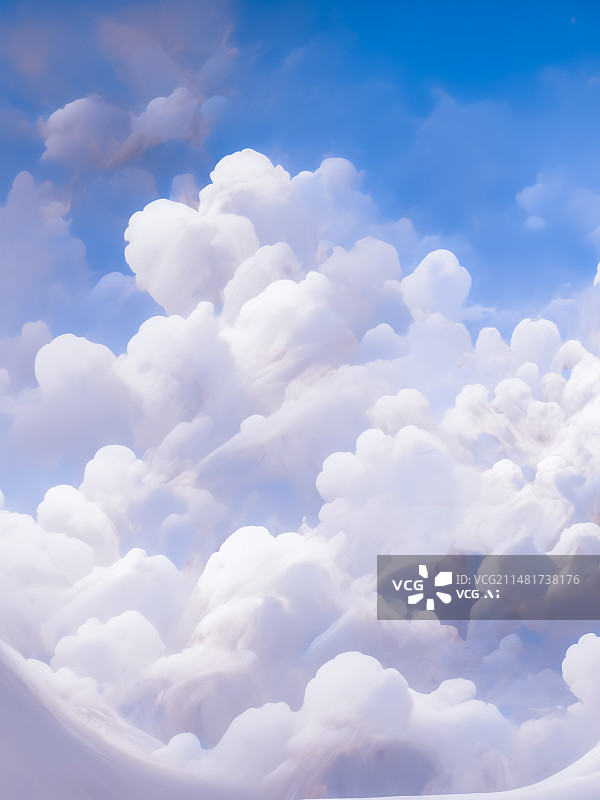 【AI数字艺术】天空中的云图片素材