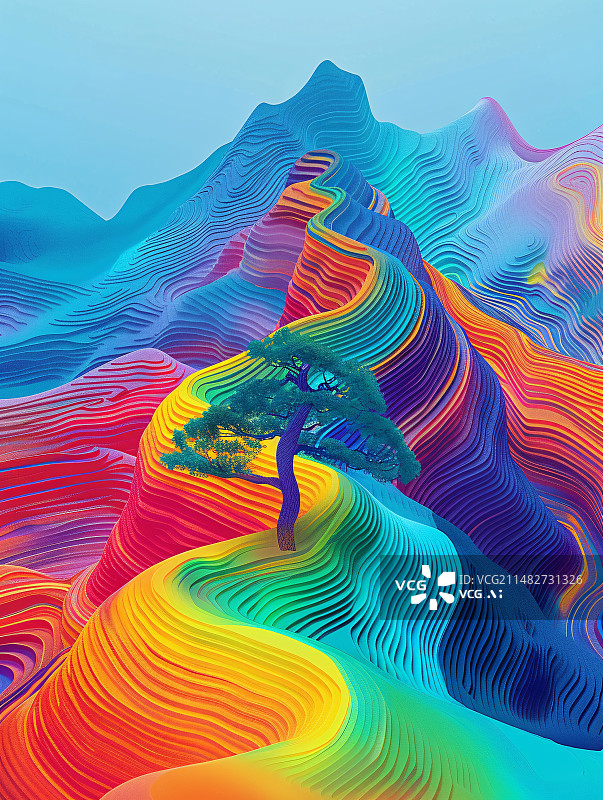 【AI数字艺术】中国古代传统山水画特效背景，中国风场景装饰图片素材