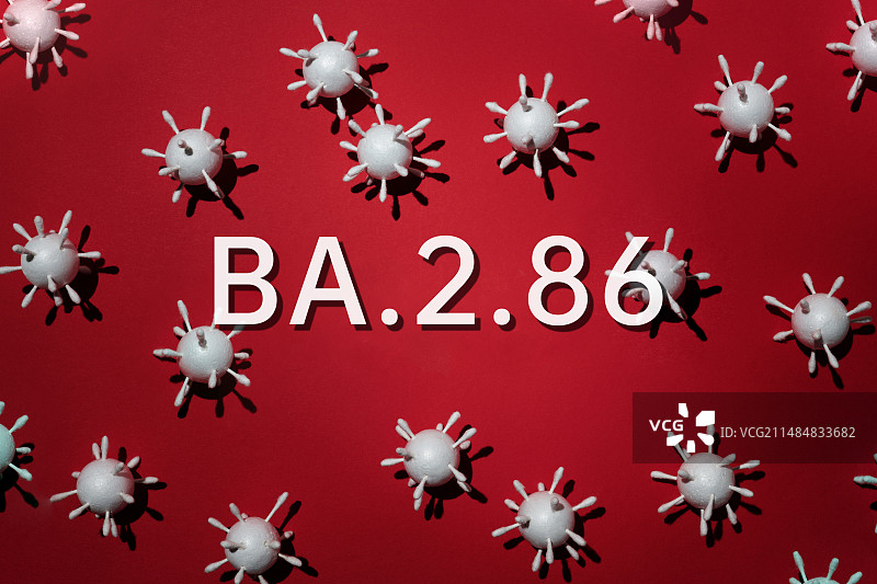 新冠变异株BA.2.86病毒概念图片素材