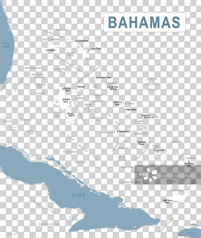 巴哈马地图图片素材