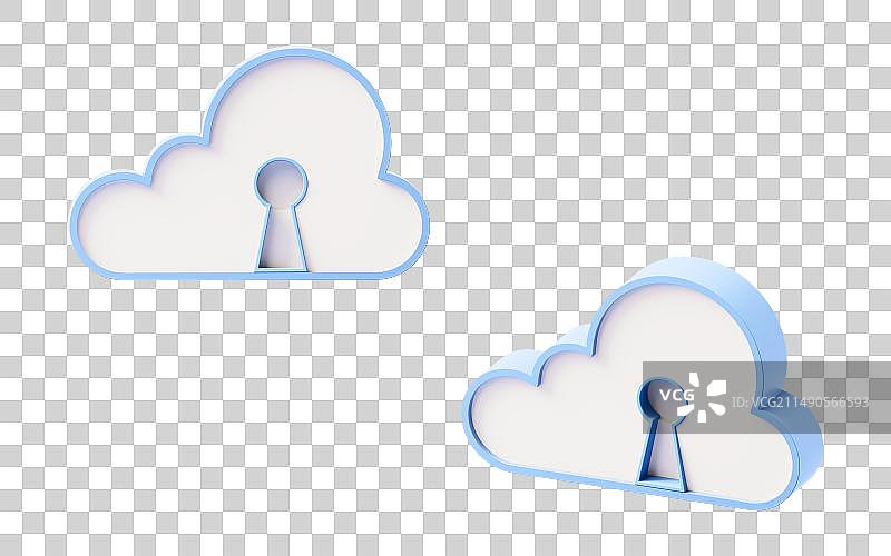 云技术与信息加密三维渲染图片素材
