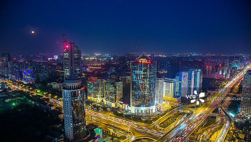 北京城市建筑夜景图片素材