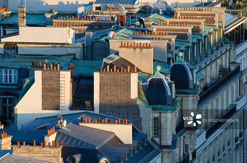 巴黎的屋顶图片素材