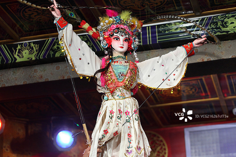 中国传统杖头木偶戏图片素材
