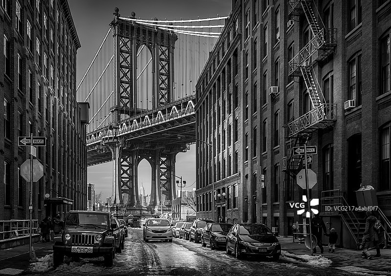 曼哈顿桥图片素材