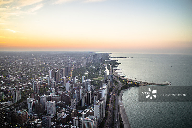 芝加哥城市风光图片素材