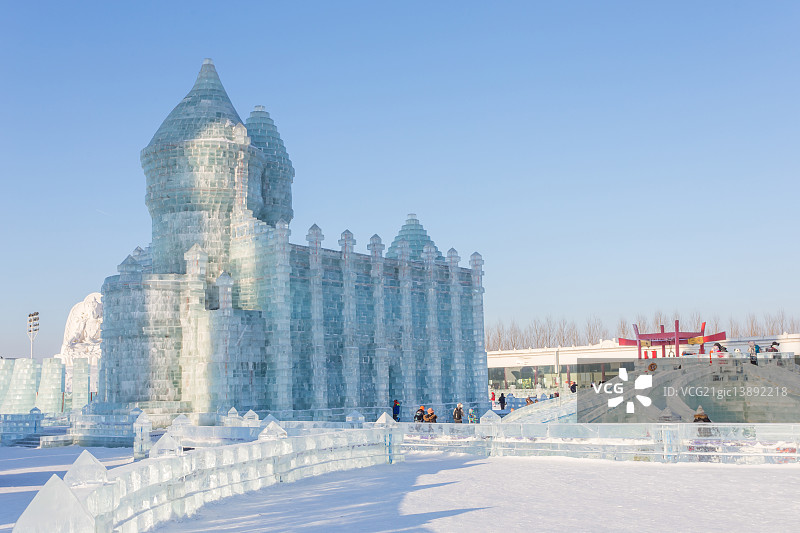 哈尔滨冰雪大世界景观图片素材