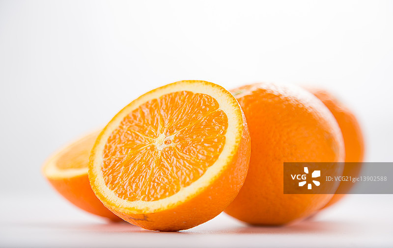 切开的橙子图片素材