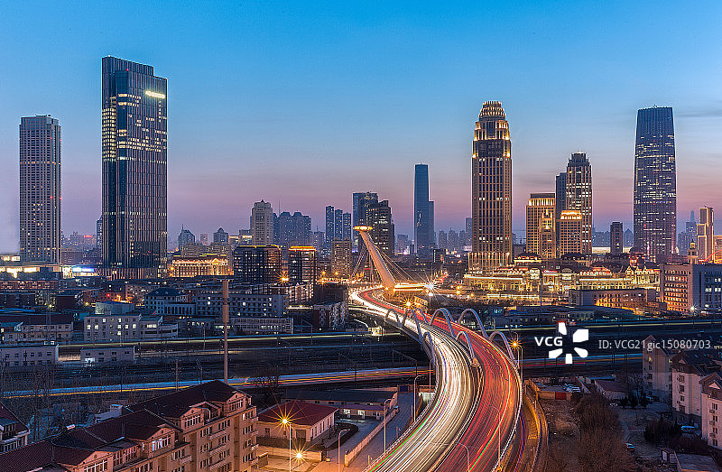 天津城市立交桥图片素材