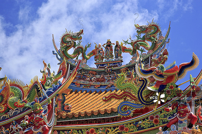 台湾交趾陶寺庙图片素材