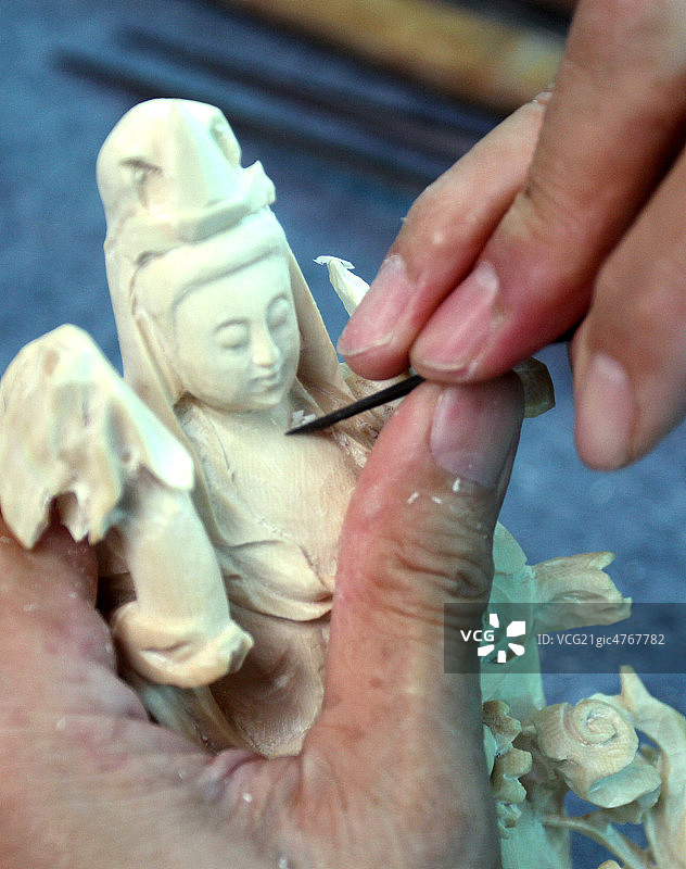 中国广东牙雕图片素材