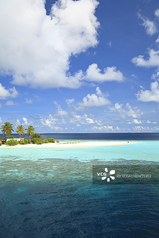 印度洋，马尔代夫，阿里环礁，狄吉里岛图片素材