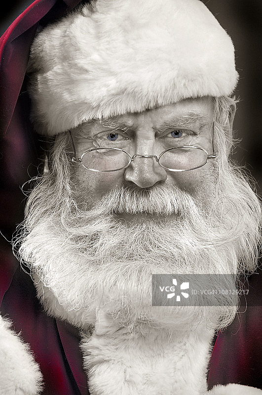 圣诞老人的画像图片素材