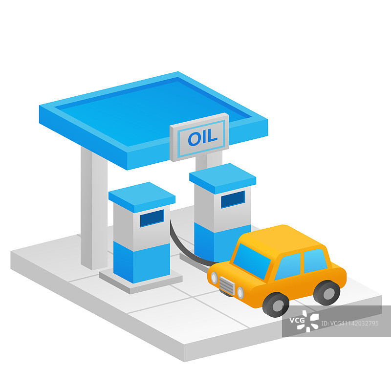 石油加油站图片素材