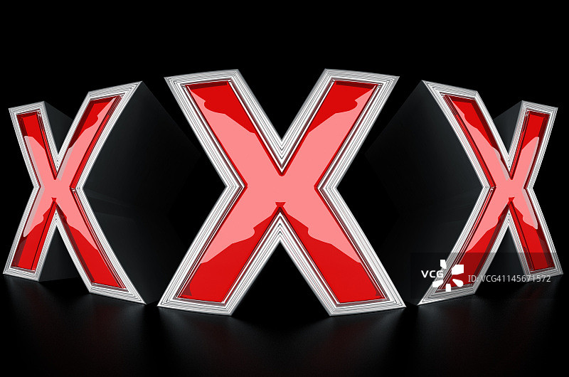 XXX个字母在黑色背景上图片素材