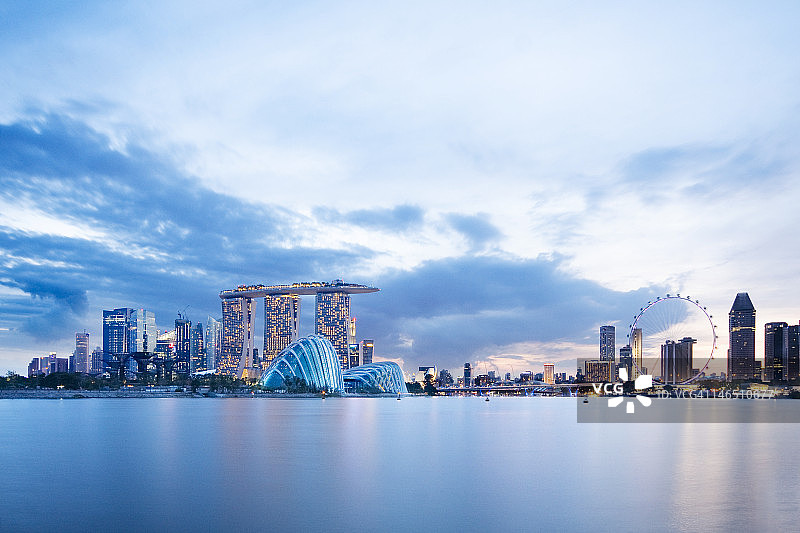 新加坡海湾的花园图片素材