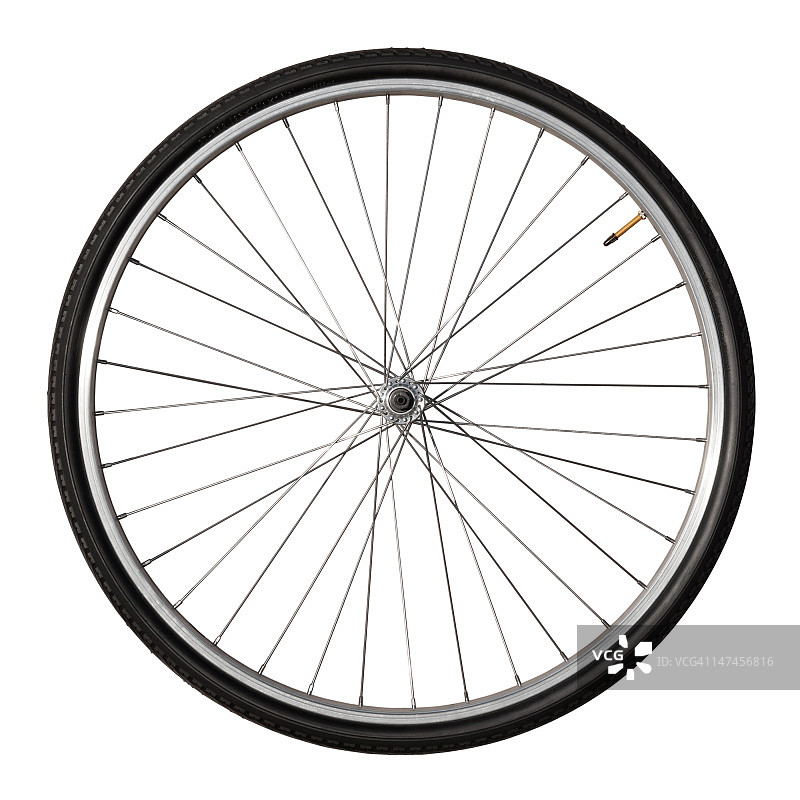 复古自行车车轮孤立在白色图片素材