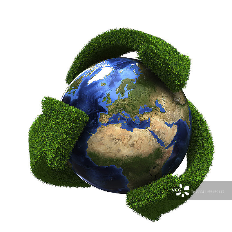 回收地球图片素材