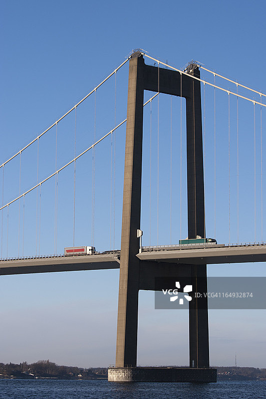 丹麦新小带桥上的塔图片素材