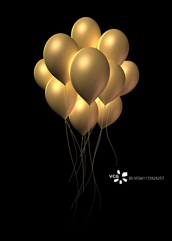 金色气球图片素材