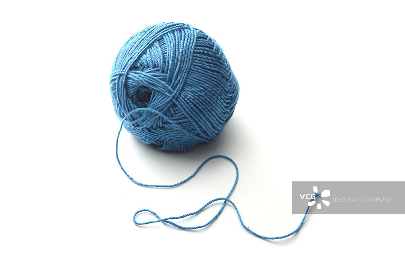 纺织:蓝色羊毛图片素材
