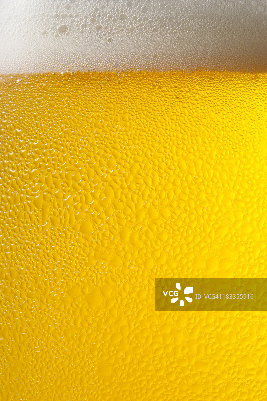 露珠啤酒玻璃纹理背景图片素材
