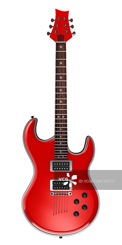 红色的电吉他图片素材