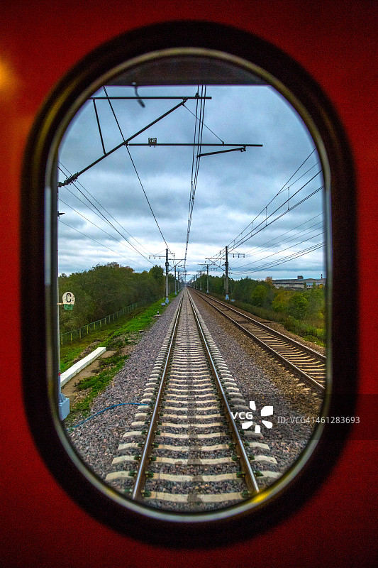 火车窗口图片素材