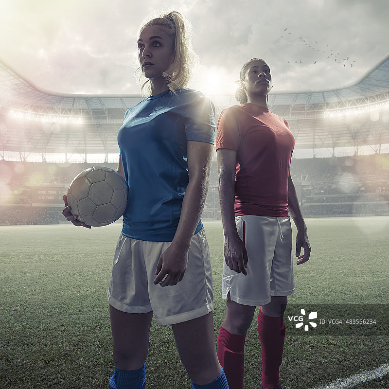 女性足球英雄图片素材