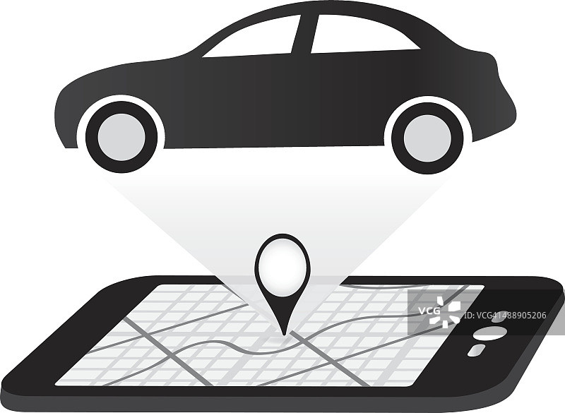 出租车、私家车、拼车手机应用程序图标设计图片素材