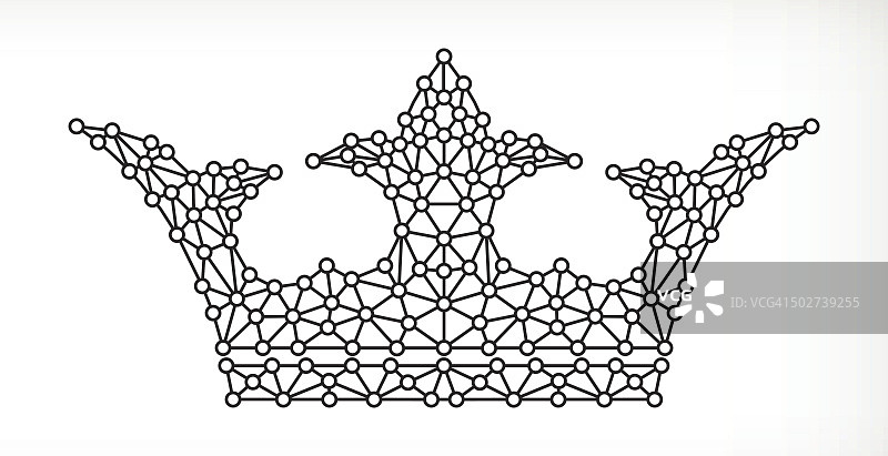 皇冠上三角形节点免保向量图形图片素材