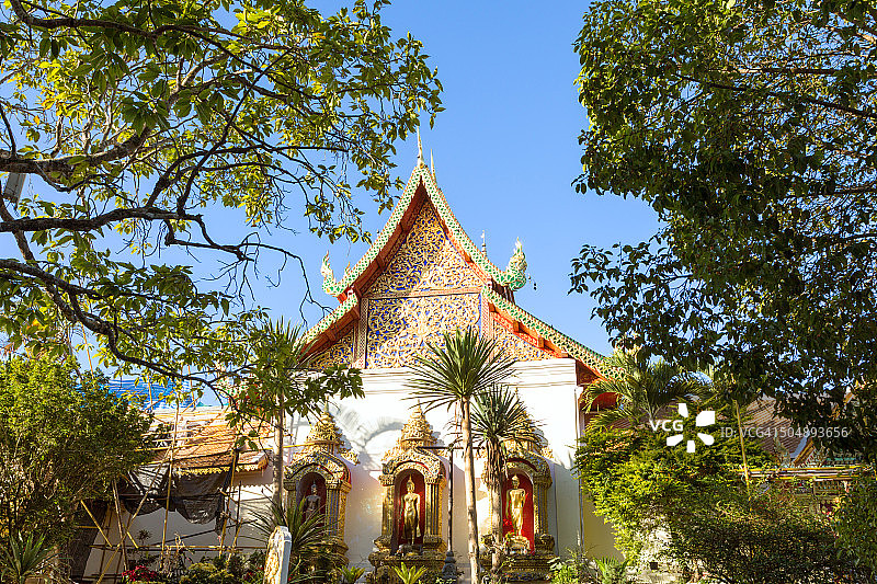 泰国,清迈。素贴寺建筑群图片素材