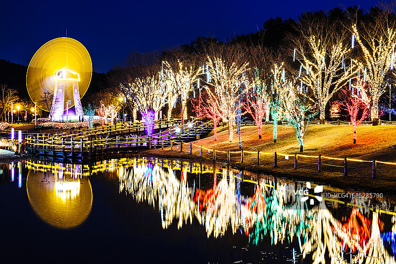蔚山大公园圣诞彩灯图片素材