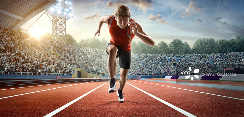 男运动员短跑图片素材