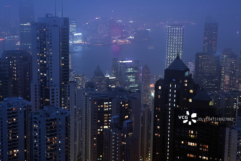 香港的夜晚图片素材